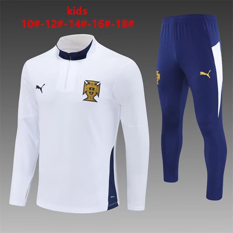 Kids Portugal 25/26 Tracksuit - White